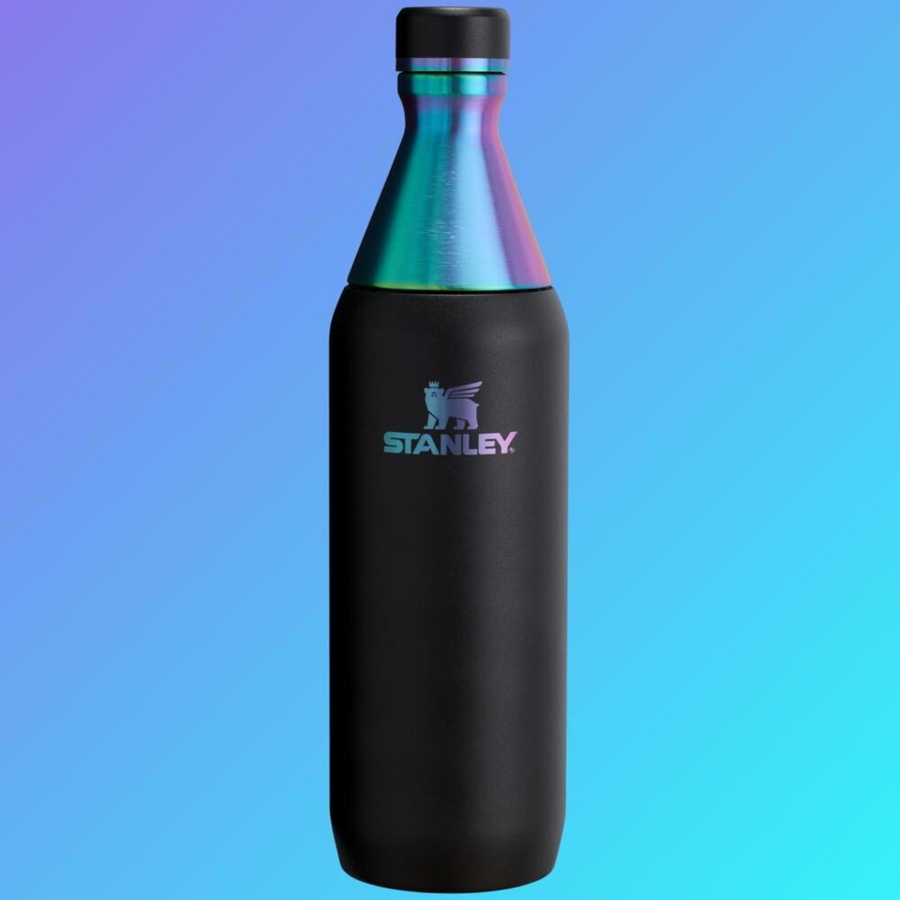 Stanley 20oz Slim Bottle‎ Black Chroma—Blue/Purple/Pink Iridescent—New W/O BOX